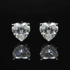 ÉCLATINE Classic Heart Stud Earrings | 6.5mm / 8mm