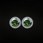 + NEW COLORS | ÉCLATINE | Prism Halo Stud Earrings (1ct, 2ct)