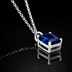 ÉCLATINE Prism Emerald-Cut Color Gem Necklace