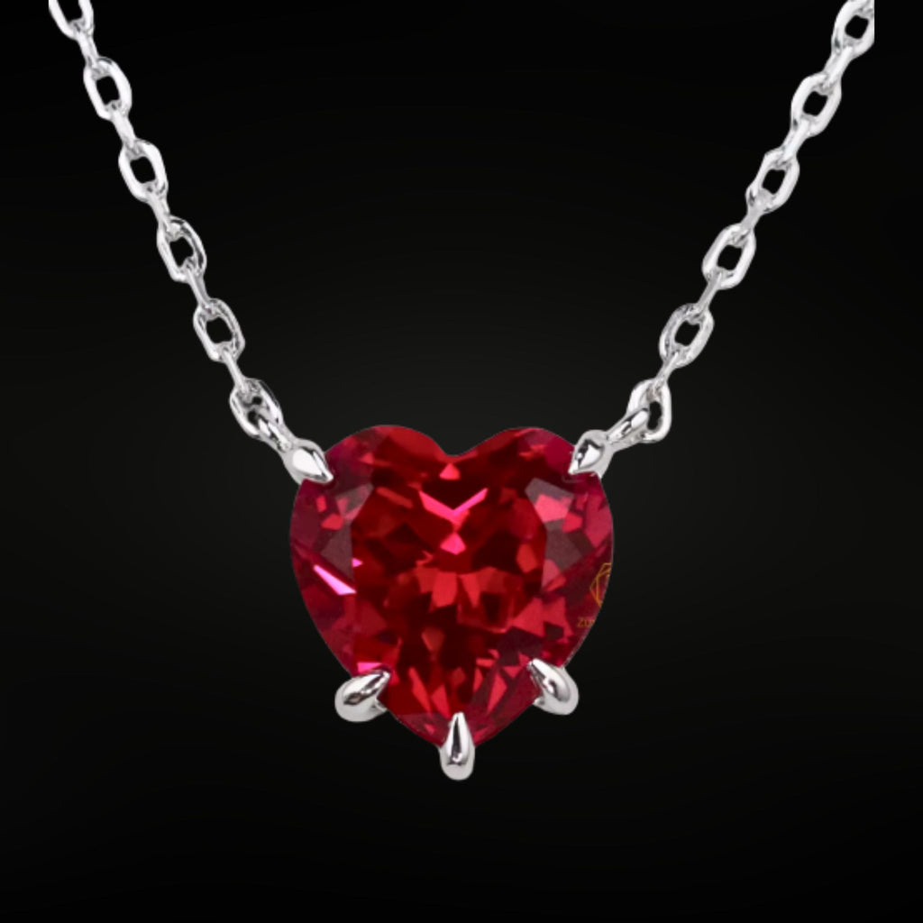 ÉCLATINE Color Heart Necklace | 8mm (Approx. 2ct)
