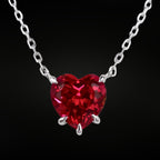 ÉCLATINE Color Heart Necklace | 8mm (Approx. 2ct)