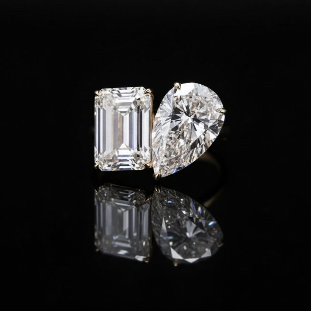 ÉCLATINE Toi et Moi Ring | 2.0ct + 2.0ct