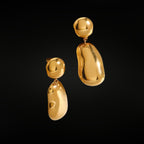 ÉCLATINE Melted Gold Drops-Hypoallergenic, tarnish-resistant, and waterproof