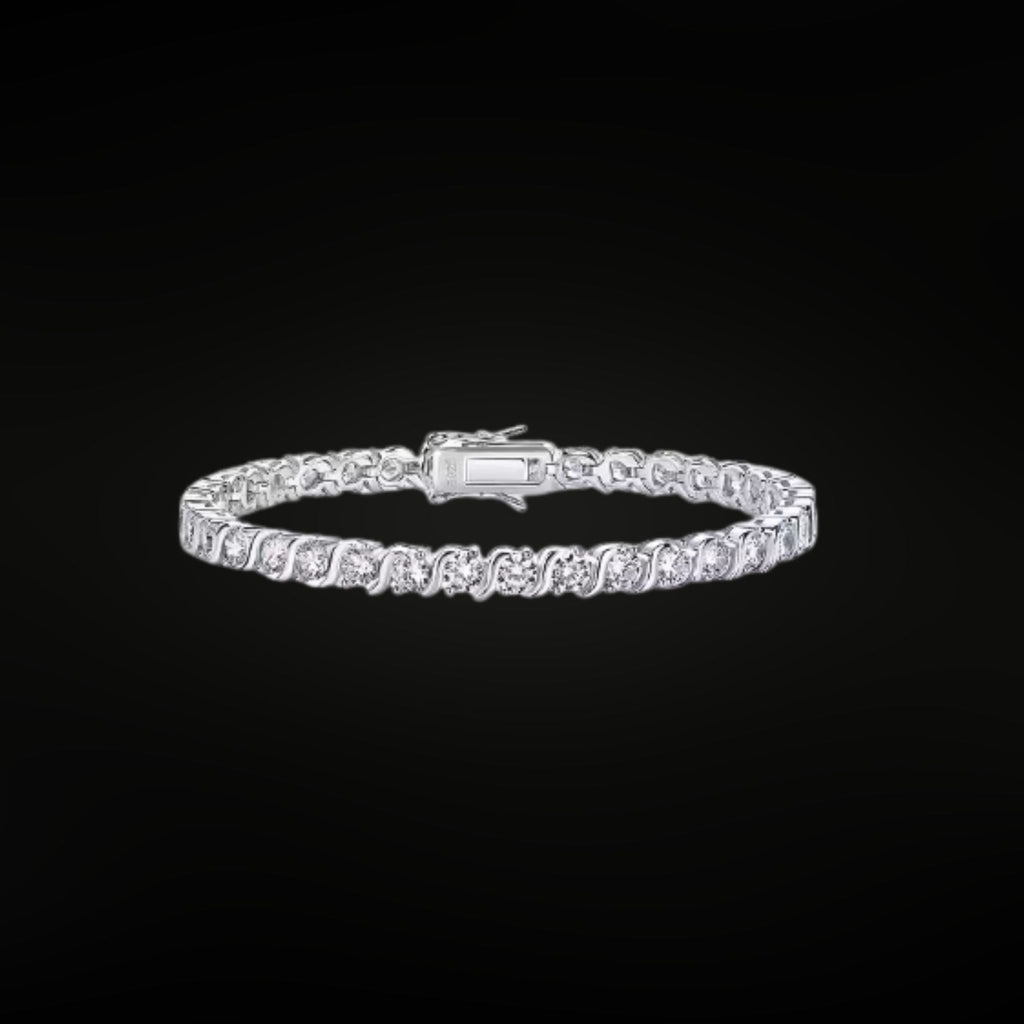 ÉCLATINE Twist Link Tennis Bracelet 4mm