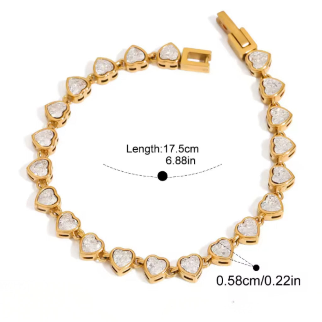 ÉCLATINE Bezel Tennis Bracelets | 2-Piece-Set