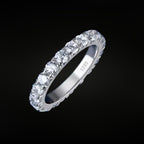 ÉCLATINE  Eternal Lumière Band | 3 mm D Color VVS Moissanite Full Eternity