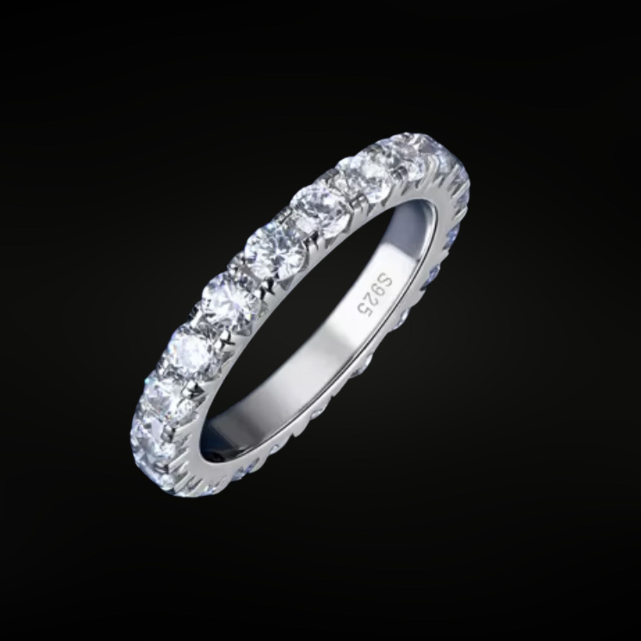 ÉCLATINE  Eternal Lumière Band | 3 mm D Color VVS Moissanite Full Eternity