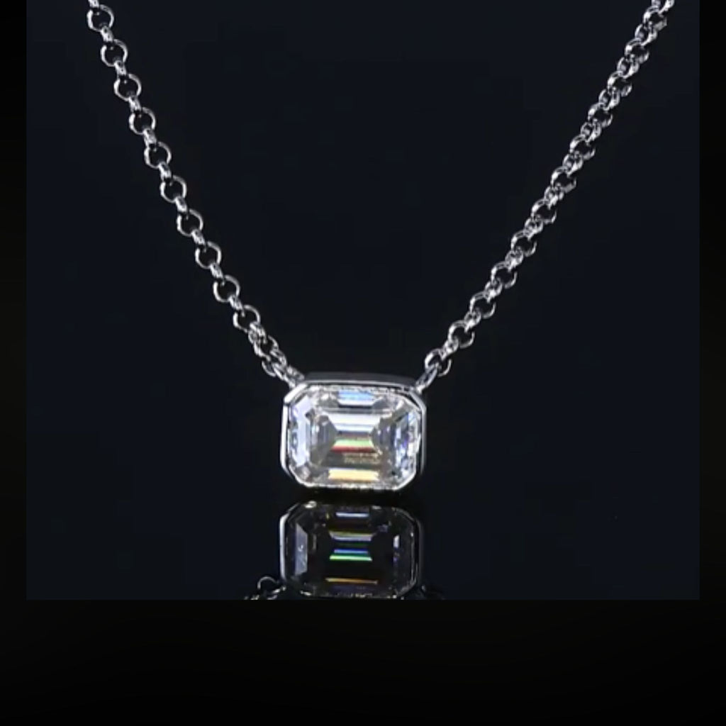 ÉCLATINE I SEE YOU Emerald Cut Necklace