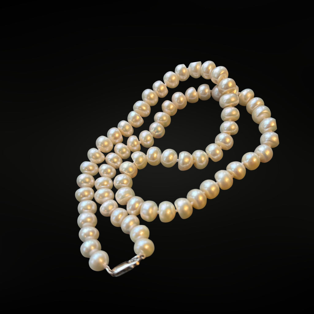 ÉCLATINE The Quiet Luxury Pearl Necklace · 7–8mm 3A Button Pearls