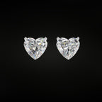 ÉCLATINE Classic Heart Stud Earrings | 6.5mm / 8mm