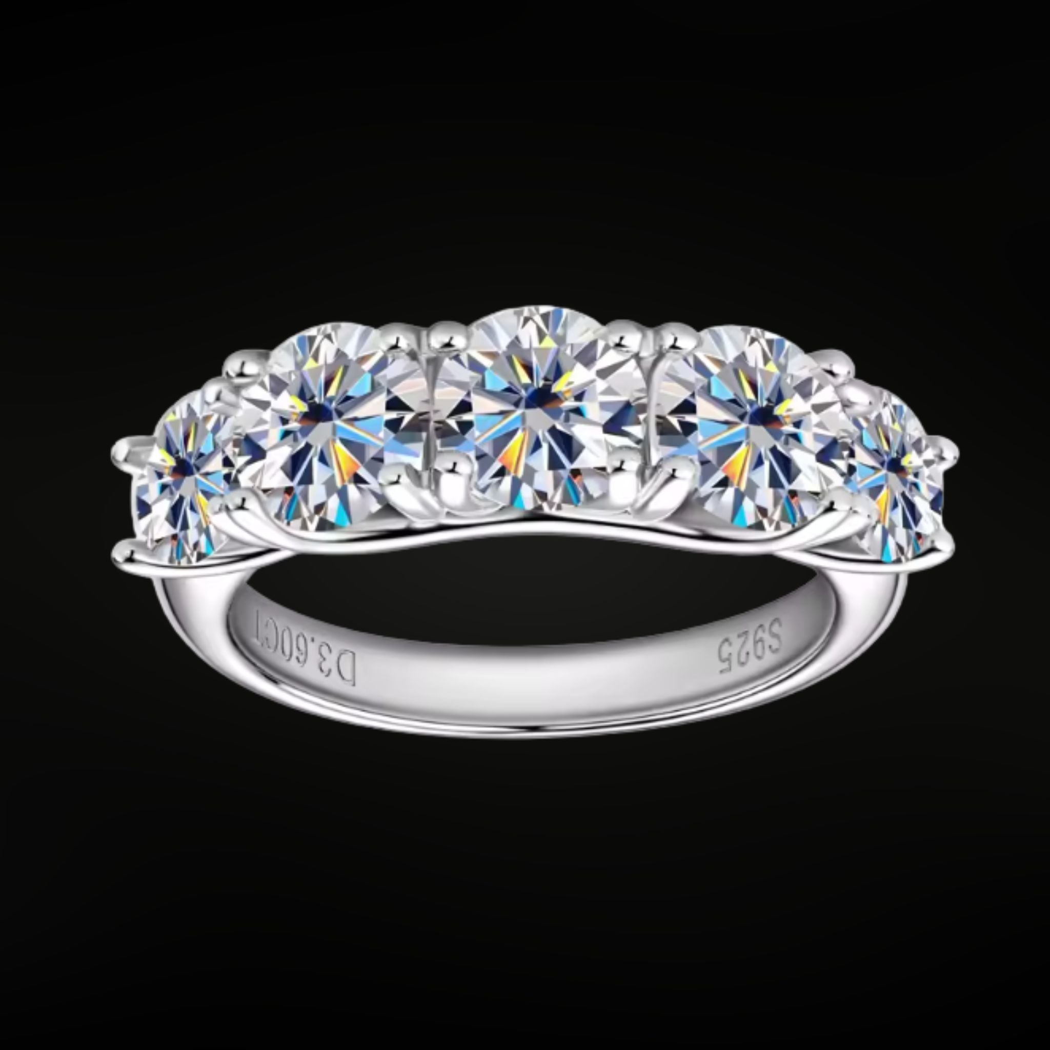 ÉCLATINE Lumière 3.6CT Moissanite Eternity Band