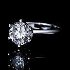 ÉCLATINE Will You Marry Me Classic 3.0ctSolitaire Engagement Ring