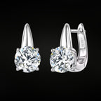 ÉCLATINE Luxe 2ct Moissanite Sparkle Earrings