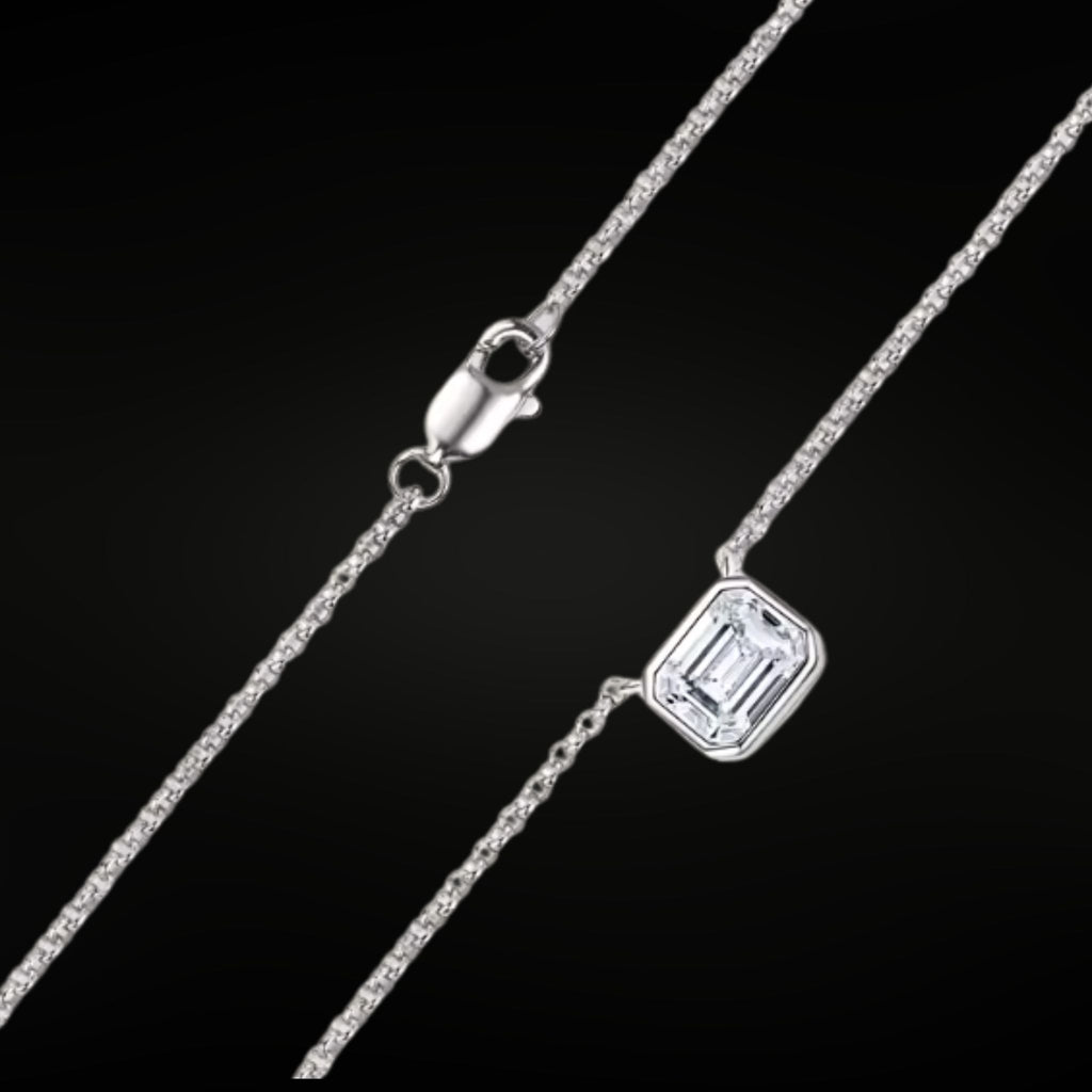 ÉCLATINE I SEE YOU Emerald Cut Necklace