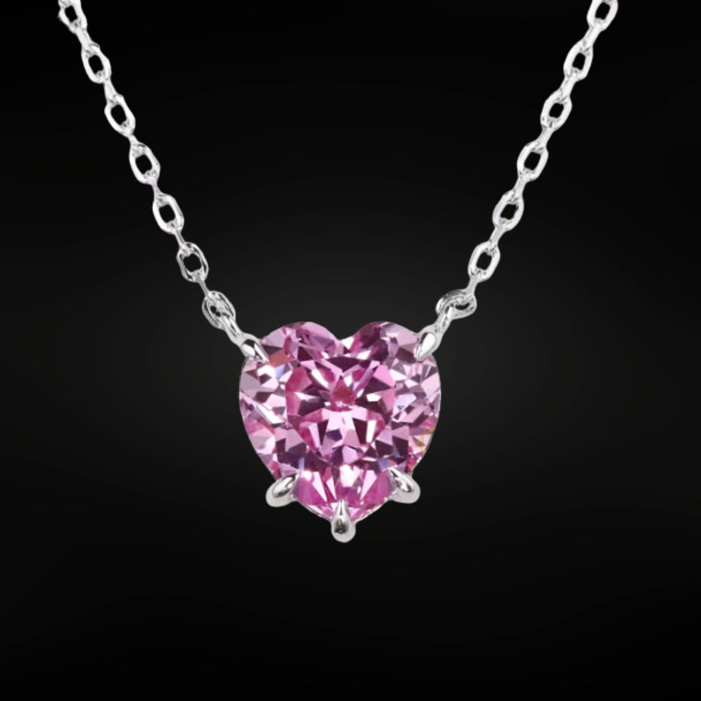 ÉCLATINE Color Heart Necklace | 8mm (Approx. 2ct)