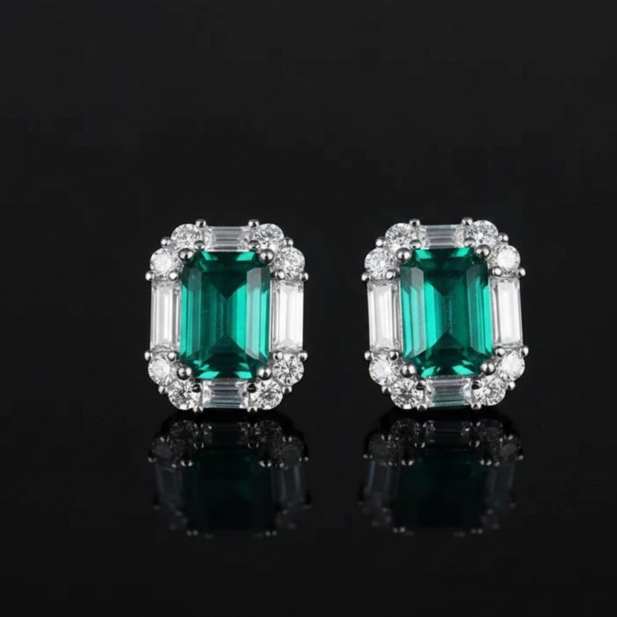 ÉCLATINE The Royal Green Set | Necklace, Earrings