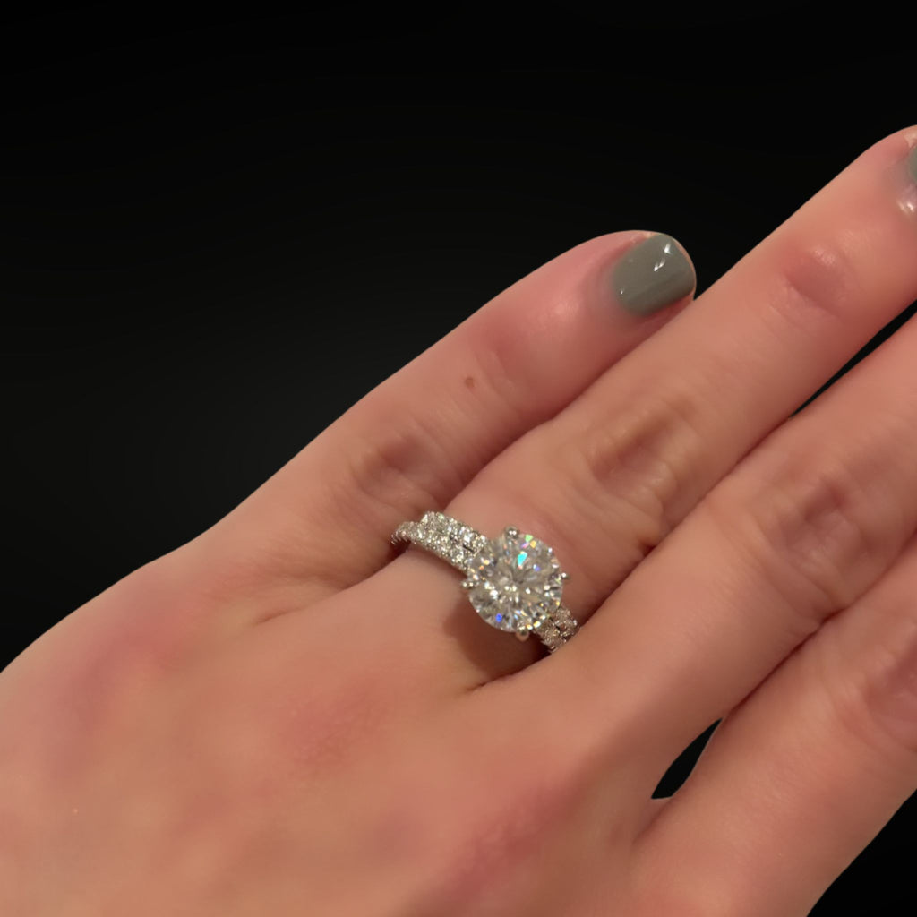 ÉCLATINE Duo: Solitare & Pavé Band