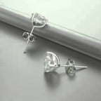 ÉCLATINE Classic Heart Stud Earrings | 6.5mm / 8mm