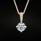 ÉCLATINE Box Chain 2 ct Moissanite Necklace