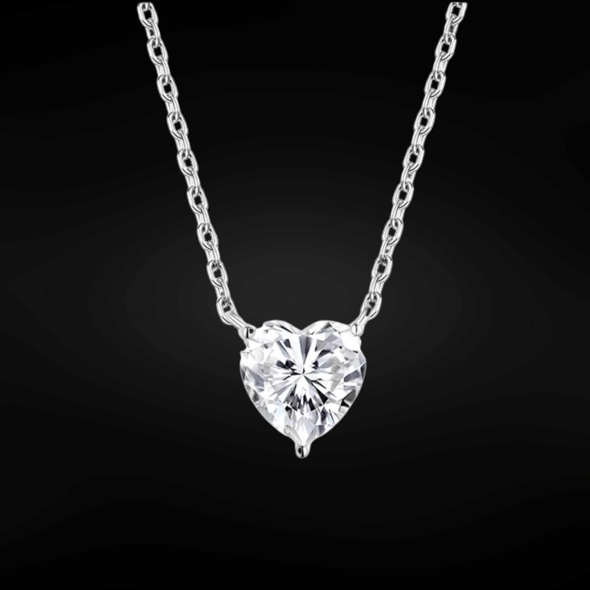 ÉCLATINE | Heart Solitaire Necklace