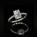 ÉCLATINE Baguette Cut Wedding Ring  3ct