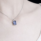 ÉCLATINE Prism Emerald-Cut Color Gem Necklace
