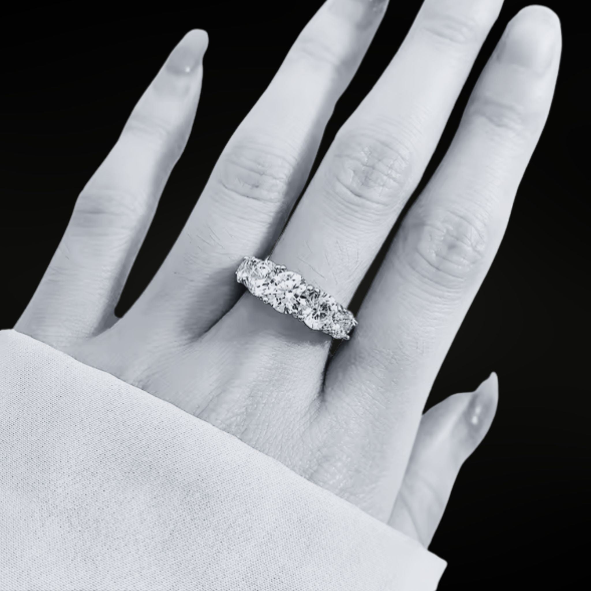 ÉCLATINE Lumière 3.6CT Moissanite Eternity Band