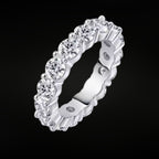 ÉCLATINE  Eternal Lumière Band | 5 mm D Color VVS Moissanite Full Eternity