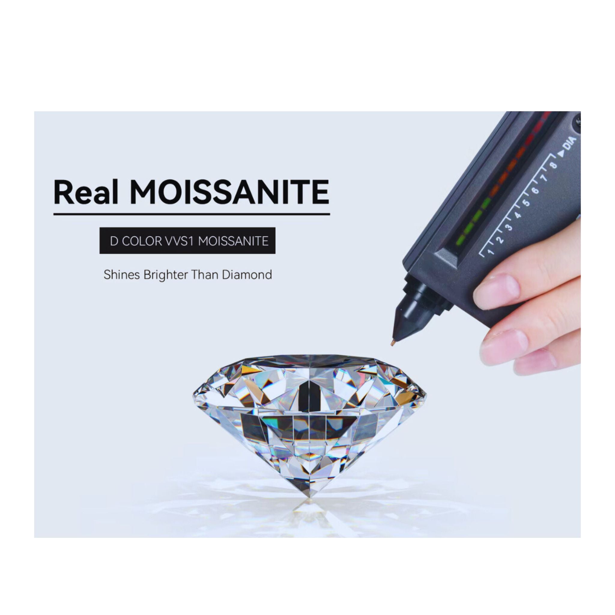 ÉCLATINE 1.0CT Halo Moissanite Stud Earrings