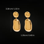 ÉCLATINE Melted Gold Drops-Hypoallergenic, tarnish-resistant, and waterproof