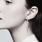 ÉCLATINE  1.80ct Moissanite 40mm Drop Earrings