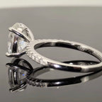 ÉCLATINE Radiant Oval 3ct Engagement Ring