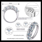 ÉCLATINE Lumière 3.6CT Moissanite Eternity Band