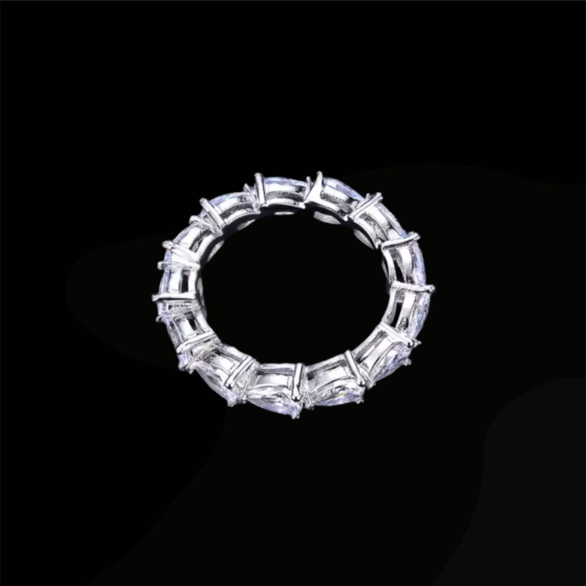 ÉCLATINE Signature Pear-Cut Full Eternity Ring
