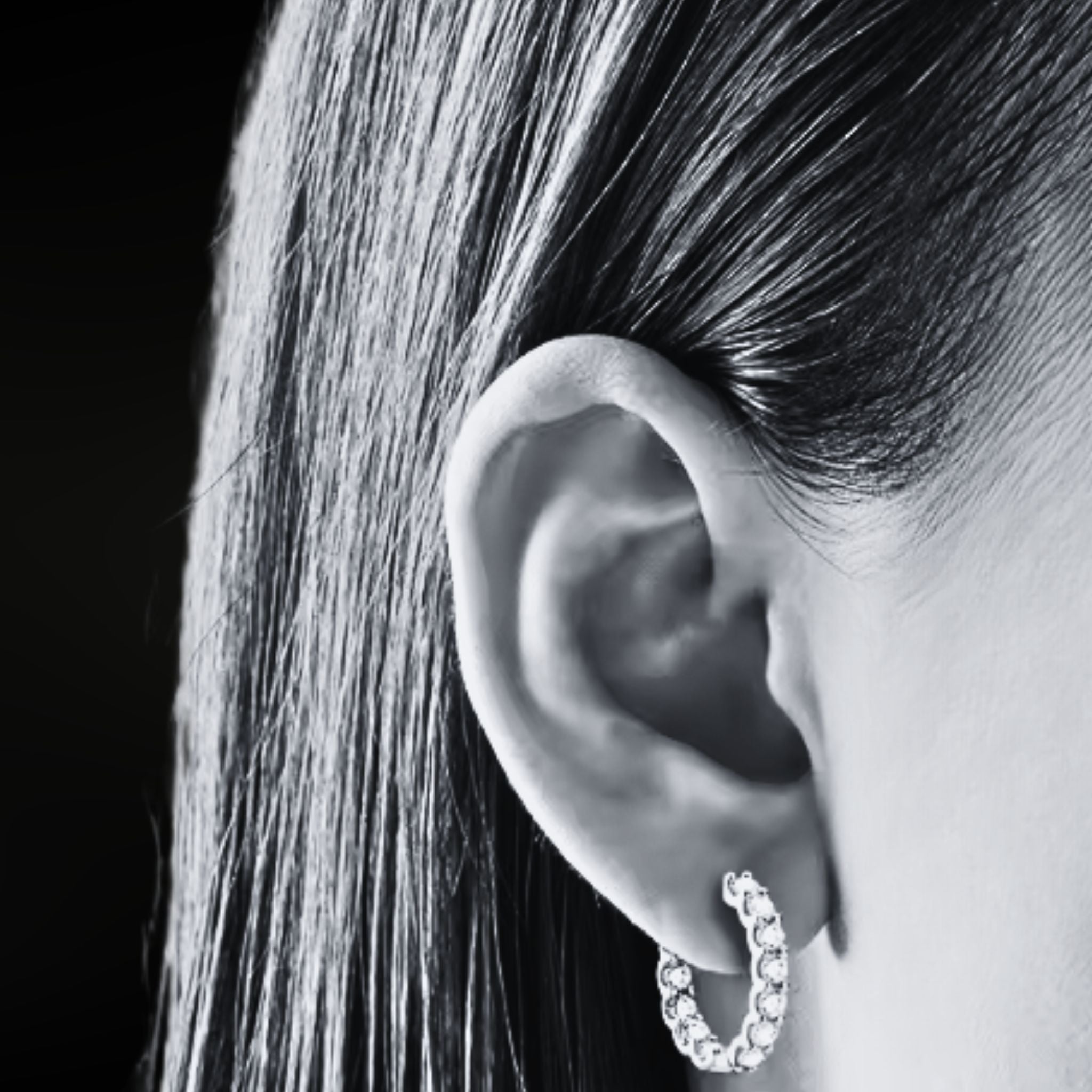 🎁Grand Opening Special | ÉCLATINE Inside-Out Moissanite Hoop Earrings (925 Sterling Silver · White/Yellow Gold Plated)