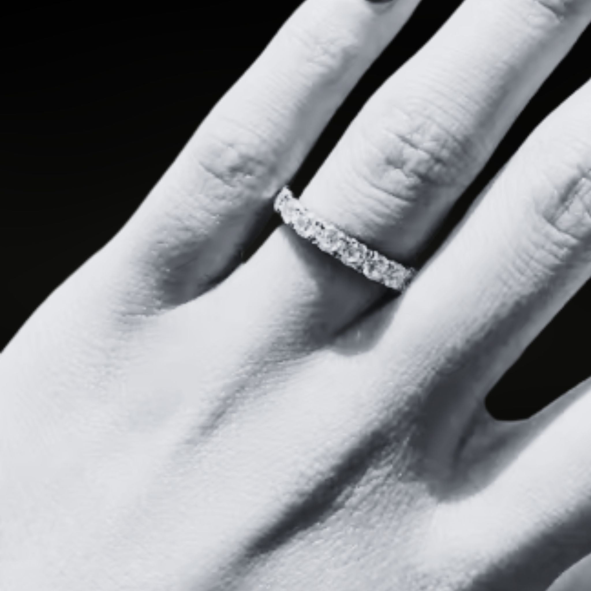 ÉCLATINE  Eternal Lumière Band | 3 mm D Color VVS Moissanite Full Eternity