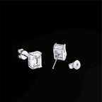 ÉCLATINE Classic Emerald Cut | Studs Earrings (5×7mm / 6×8mm)