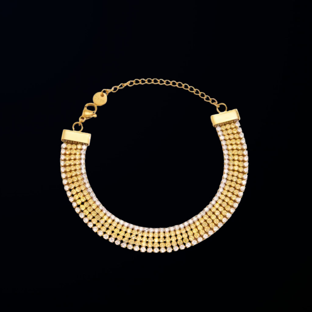 ÉCLATINE Chic Tennis Bracelets | 4-Piece Lightweight Set