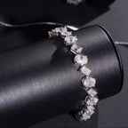 ÉCLATINE Emerald & Oval Cut Tennis Bracelet | Chic Mixed Shapes