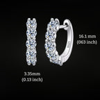 ÉCLATINE  Everyday Essential – Moissanite Huggie  Earrings