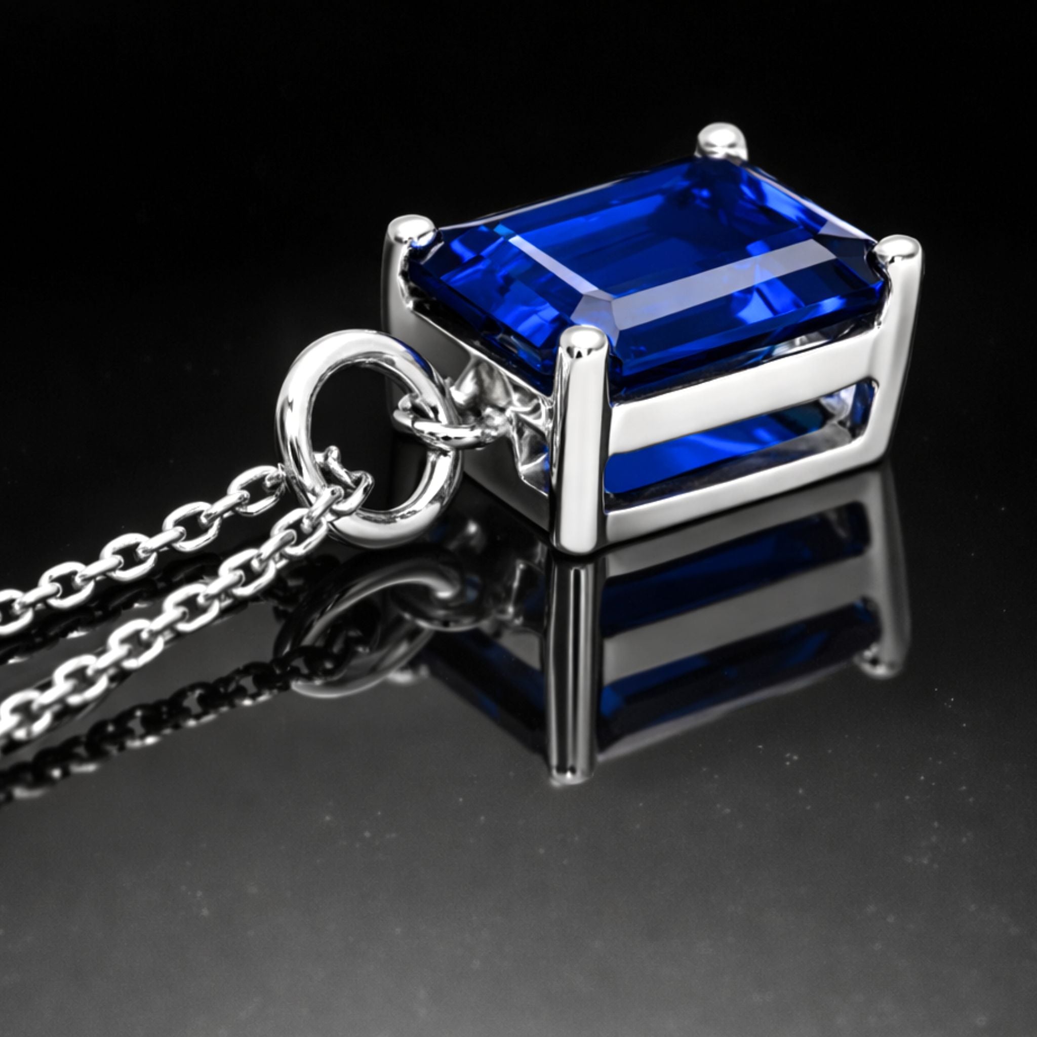 ÉCLATINE Prism Emerald-Cut Color Gem Necklace