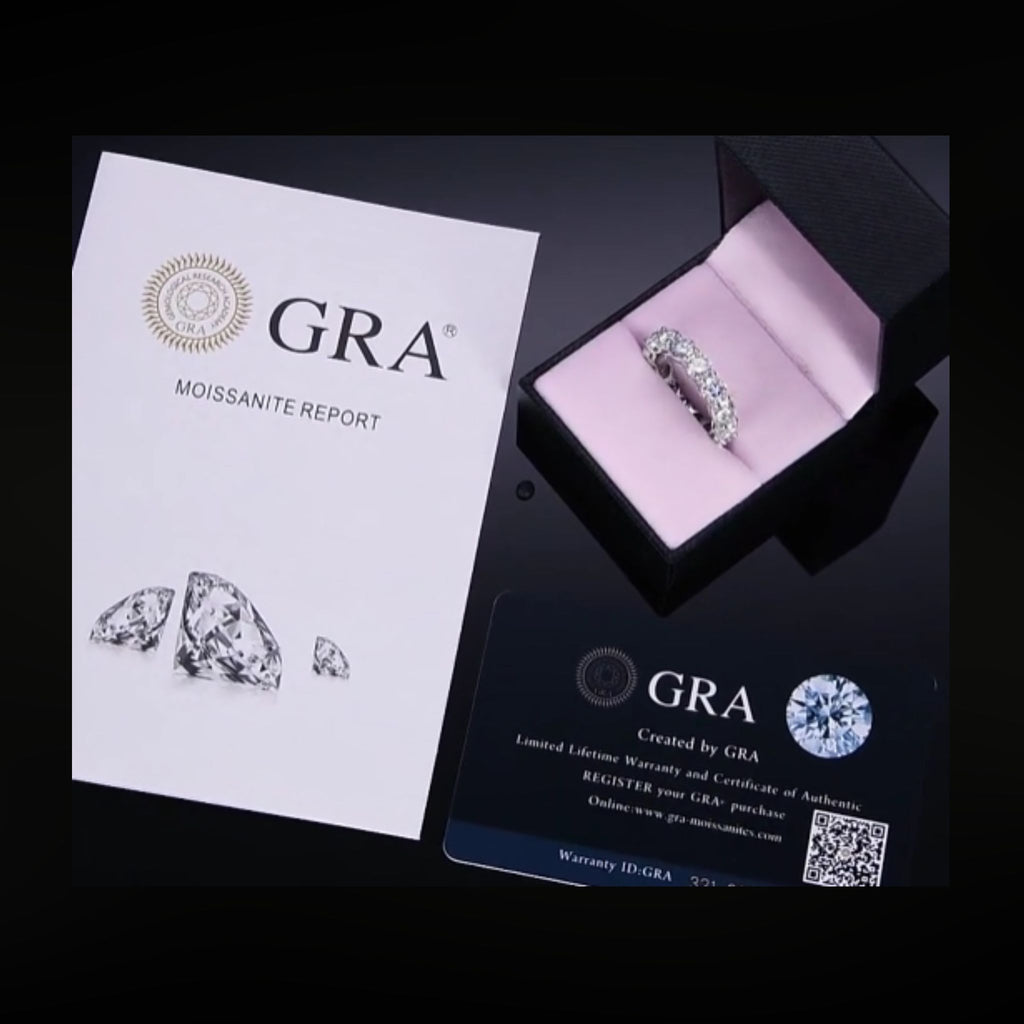 ÉCLATINE  Eternal Lumière Band | 5 mm D Color VVS Moissanite Full Eternity