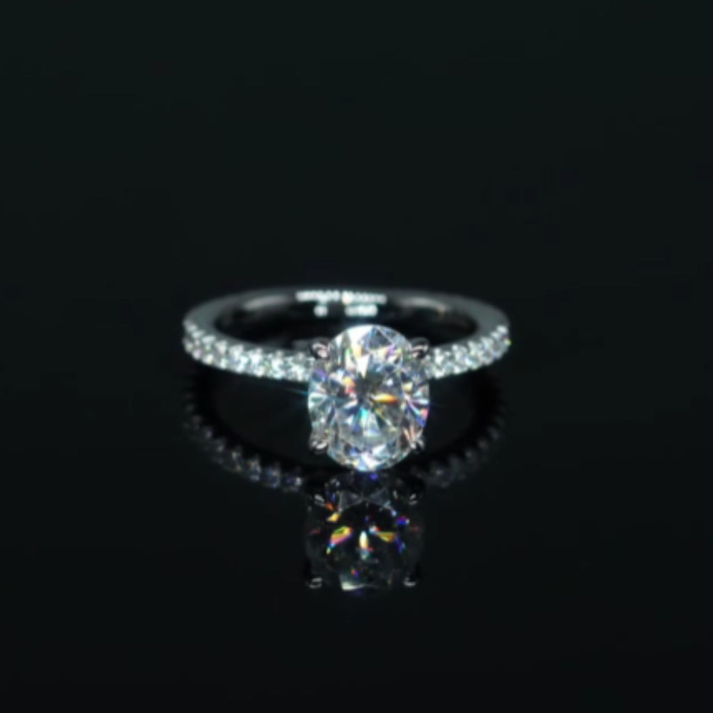 ÉCLATINE Radiant Oval 3ct Engagement Ring