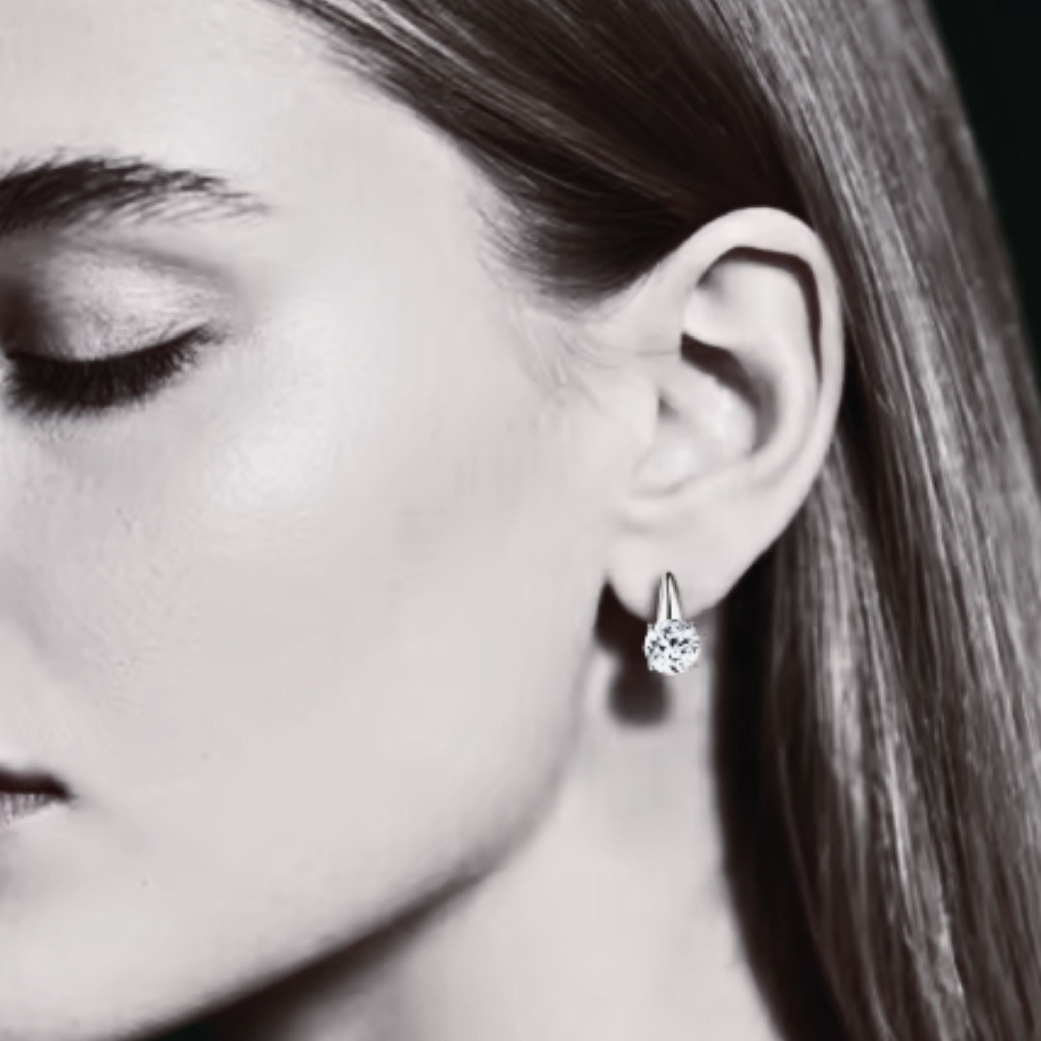 ÉCLATINE Luxe 2ct Moissanite Sparkle Earrings