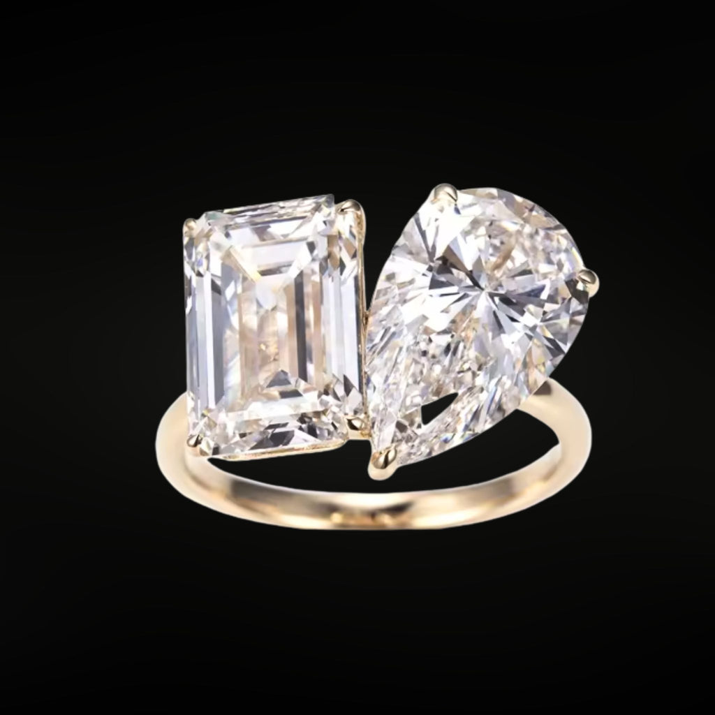 ÉCLATINE Toi et Moi Ring | 2.0ct + 2.0ct