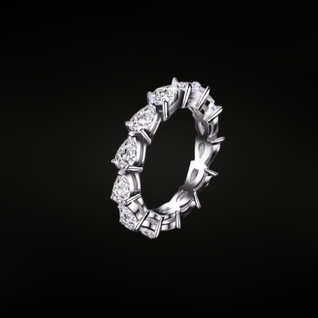 ÉCLATINE Signature Pear-Cut Full Eternity Ring