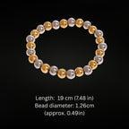 ÉCLATINE NYC Gold & Silver Beaded Bracelet Set (Elastic · 3 Sizes)