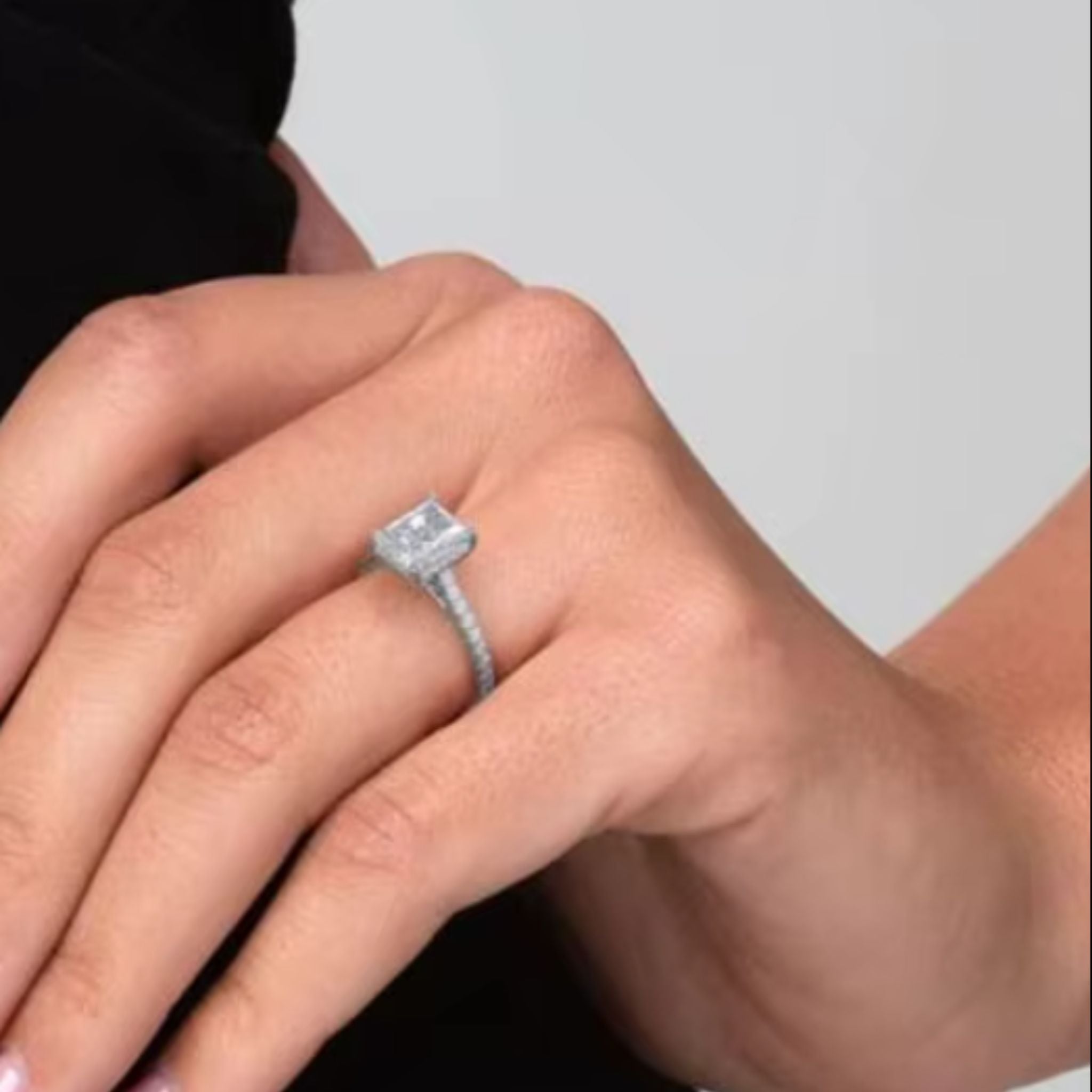 ÉCLATINE Baguette Cut Wedding Ring  3ct