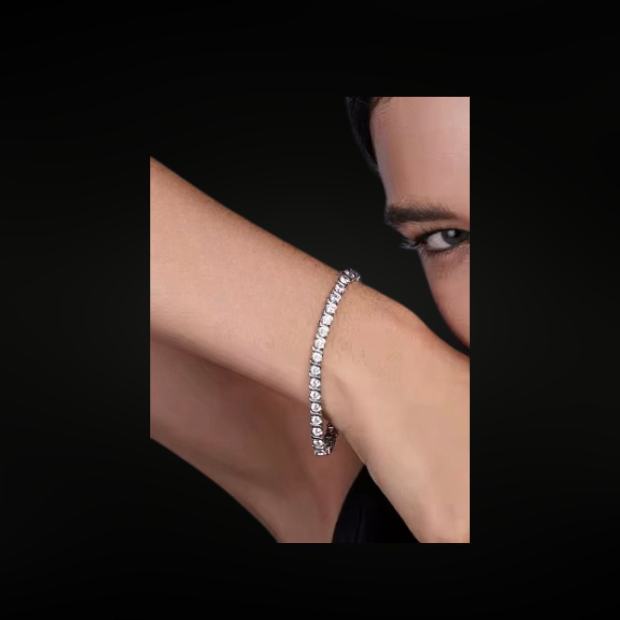 ÉCLATINE Twist Link Tennis Bracelet 4mm