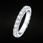 ÉCLATINE  Eternal Lumière Band | 3 mm D Color VVS Moissanite Full Eternity